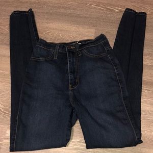 Fashionnova high waisted classic jeans - dark wash